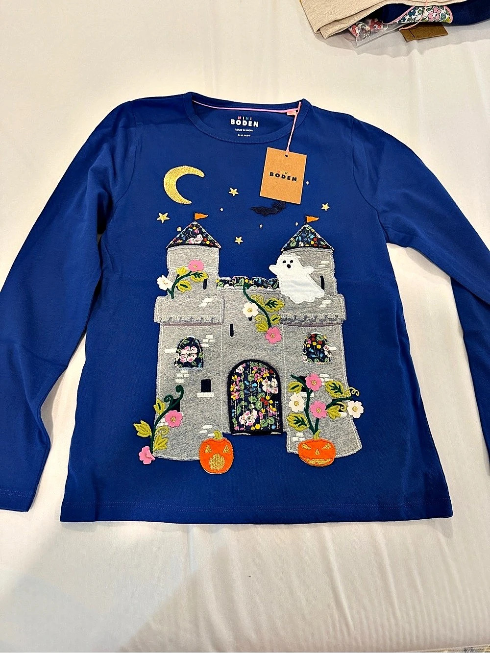 Mini Boden Long Sleeve Glow T-Shirt - Halloween Castle Halloween Castle Glow 8